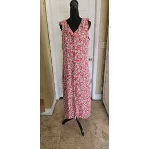 Vintage 90's  Ralph Lauren Sleeveless Floral Fit & Flare  Silk
